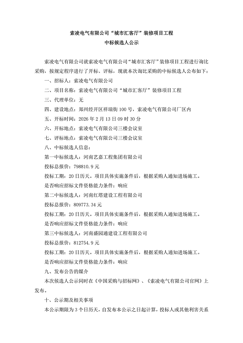米兰电竞-点燃电子竞技激情,成就电竞梦想
“城市汇客厅”装修项目工程 中标候选人公示